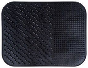 VILDE Podložka - odkvapkávač k drezu, čierny 34 x 26,5 cm