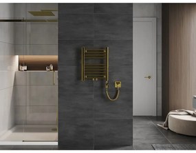 Mexen Mars, elektrické vykurovacie teleso 500 x 400 mm, 300 W, zlatá lesklá, W110-0500-400-2300-50