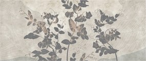 Obraz - Texturované listy (120x50 cm)