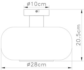 Globo 15566DA - Prisadený luster GIUSEPPE 1xE27/40W/230V pr. 28 cm číra