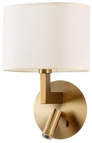 Brilagi - LED Nástenná lampa DAYA 1xE14/40W/230V + LED/3W krémová/zlatá