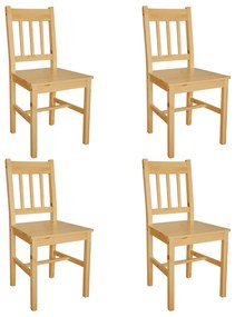 Jedálenské stoličky 4 ks, borovicové drevo