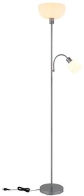 Globo 59947 - Stojacia lampa HINTON 1xE27/40W/230V + 1xE14/25W