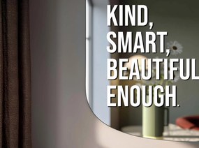 Nálepka na zrkadlo S23 – You are kind, smart, beautiful, enough.