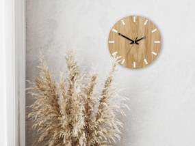 Nástenné hodiny Simple Oak hnedo-čierne