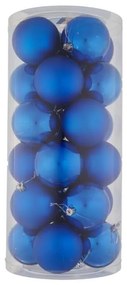 DECOLED Plastové gule, d. 8 cm, modré, 12x lesklé, 12x matné