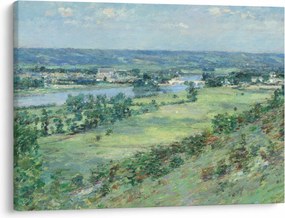 Obraz - Theodore Robinson, The Valley of the Seine, From the Hills of Giverny, reprodukcia (70x50 cm)