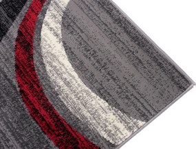 Kusový koberec TAPIS Grace - šedý/červený
