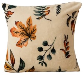 Mikroplyšový povlak na vankúš AUTUMNA 45x45 cm, krémový