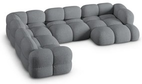 Sivá rohová pohovka (ľavý roh/do tvaru "U") Loretto – Cosmopolitan Design