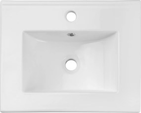 Comad Nábytkové keramické umývadlo UM-2050RB DANCE 50 DP, 52x40 cm, biela lesklá