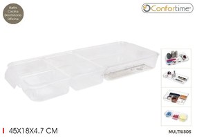 Organizér na kozmetiku aj písacie potreby - 5 priehradiek SELENA 18 x 45 cm