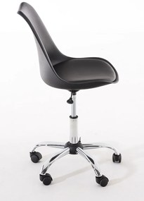 Kancelárska pracovná stolička Pegleg plastová 191398301 - Čierna