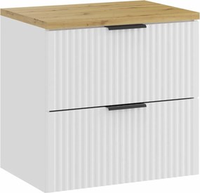 Comad Kúpeľňová skrinka pod doskové umývadlo Adel White SET-ADW B ARTISAN 60 biela/dub artisan