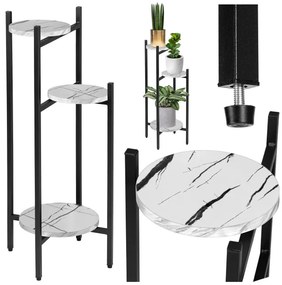 Stojan na kvety TRETORRI biely mramor