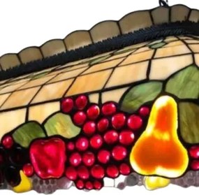 Luster do jedálne vitráž Tiffany lampa nad stôl FRUITS 3D 94*41*115