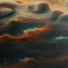 Obraz - Tvár vo vesmíre (90x60 cm)