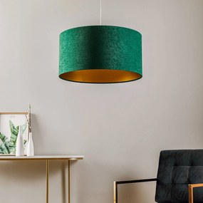 Závesná lampa Salina, zelená/zlatá, Ø 60 cm