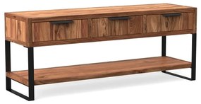 furniture-nabytek.cz - Masívny TV stolík Sydney z akácie, lakovaný, hnedý – 137×45×55 cm
