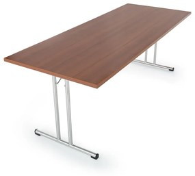 Skladací stôl 160 x 80 cm, orech