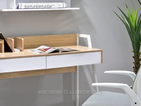 PC stolík Richiel (dub + biela). Vlastná spoľahlivá doprava až k Vám domov. 1109842
