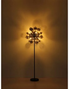 Globo 15633SS - Stojacia lampa UDO 6xE14/25W/230V čierna/dymová