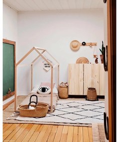 Krémový prateľný ručne tkaný bavlnený koberec 140x200 cm Bereber Beige – Lorena Canals