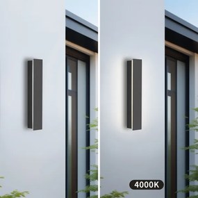 Brilagi - LED vonkajšie nástenné svietidlo LINEAR LED/8W/230V 4000K IP65 antracit