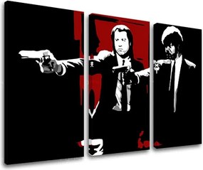 Tlačený POP Art obraz Pulp Fiction 3 dielny pulp5