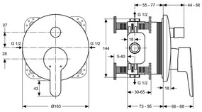 IDEAL Standard Connect Blue A5802AA