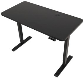 Výškovo nastaviteľný elektrický stôl BestBerg BBAT-14BB / rozmer 140x70 cm / výška 93,4-125,4 cm / čierny
