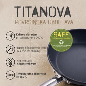Panvica s titánovým povrchom Ø 28 cm - Saturn Terra Lunasol - 601302