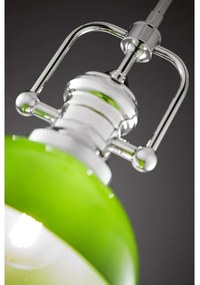 Jupiter 2071 - Luster na tyči PLATINO 1xE27/15W/230V zelená/lesklý chróm