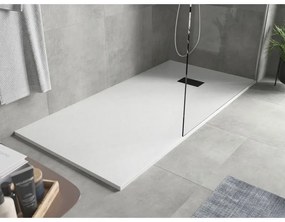 Mexen Hugo, obdĺžniková sprchová vanička SMC 170 x 90 cm, biela, čierna krytka, 42109017-B
