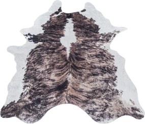 Tmavohnedá syntetická koža 100x135 cm Etosha – Ayyildiz Carpets