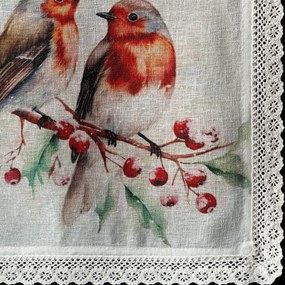 VIANOČNÝ BEHÚŇ NA STÔL XMAS10 40X140 CM VZOROVANÁ
