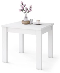 FONTE Biely Mat - KLASICKÝ STÔL DO KUCHYNE/OBÝVACEJ IZBY 110x75 ROZKLADANÝ DO 155 cm!