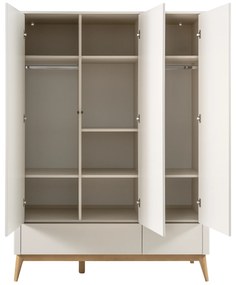 Pinio Šatníková skriňa Seth 3D - béžová / buk