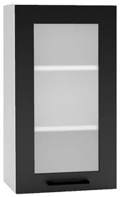 Kuchynská skrinka Denis WS40 PL čierna mat continental/biela