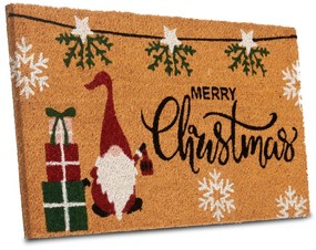 Hanse Home, Rohožka Trpaslík s darčekmi 106194 - na von aj na doma, 40x70, hnedá, chodba / predsieň