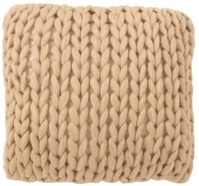 Pletený prírodné vankúš Tricot crema - 40 * 40 cm
