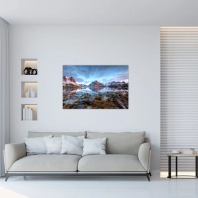Obraz - Východ slnka nad Reine (90x60 cm)
