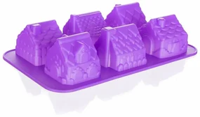 Banquet Silikónová forma domčeky CULINARIA Violet, 29,5 x 17,5 x 6 cm