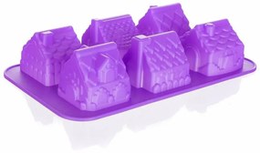 Banquet Silikónová forma domčeky CULINARIA Violet, 29,5 x 17,5 x 6 cm