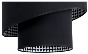 Luster na lanku LORI 1xE27/60W/230V čierna