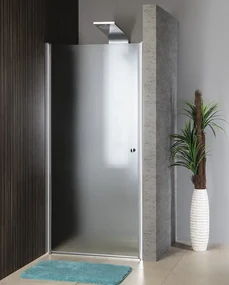 Aqualine Aqualine, PILOT otočné sprchové dvere 1000mm, sklo BRICK, PT100W