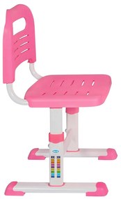 Detský rastúci písací stôl s nastaviteľnou výškou- ružový