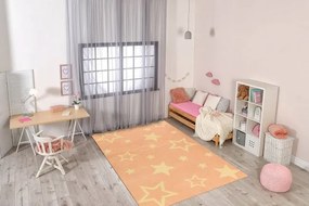 Detský koberec KIDS 533744/85822 Hviezdy rúžový