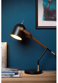 Lucide 05627/01/30 - Stolná lampa WAYLON 1xE27/25W/230V čierna