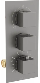 Mexen CUBE - 3-výstupová podomietková sprchová batéria, grafitová, 77503-66